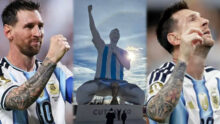 Argentina unveil 85-foot Messi statue to honour his World Cup heroics