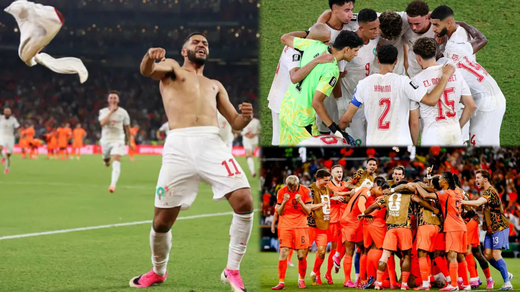 Morocco stun Netherlands on penalties to book World Cup last-16 clash with Canada
