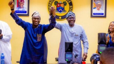2027 Election: Sanwo-Olu unveils Obafemi Hamzat as Lagos APC governorship candidate