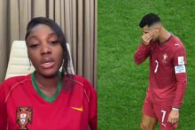 "Today might be the last time we'll see you in the big World Cup stage..." — Lady sends emotional farewell message to Cristiano Ronaldo