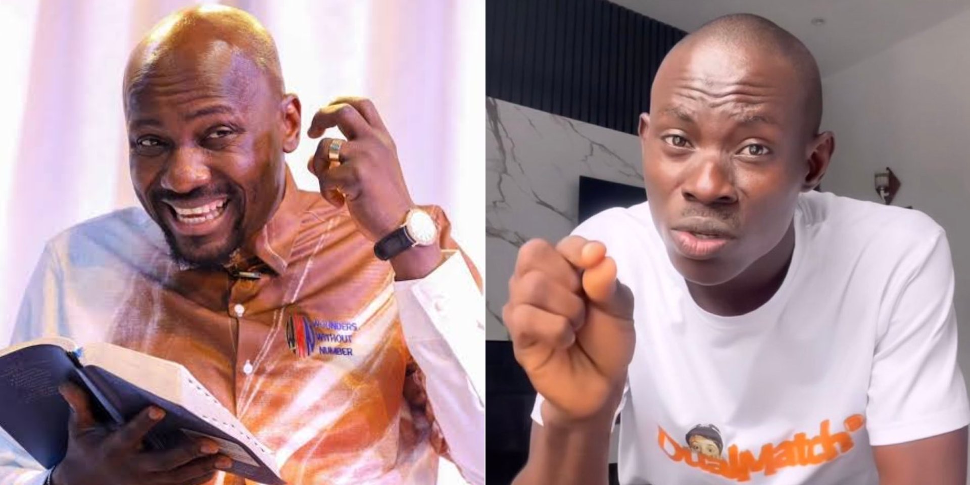 Apostle Johnson Suleman says Geh Geh's advice is better suited to people still struggling