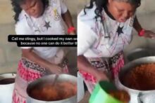 “Call me stingy but...” — Bride cooks her own wedding jellof because she believes no one does it better