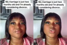 “He couldn't do the same for me” — Lady files for divorce two months after wedding