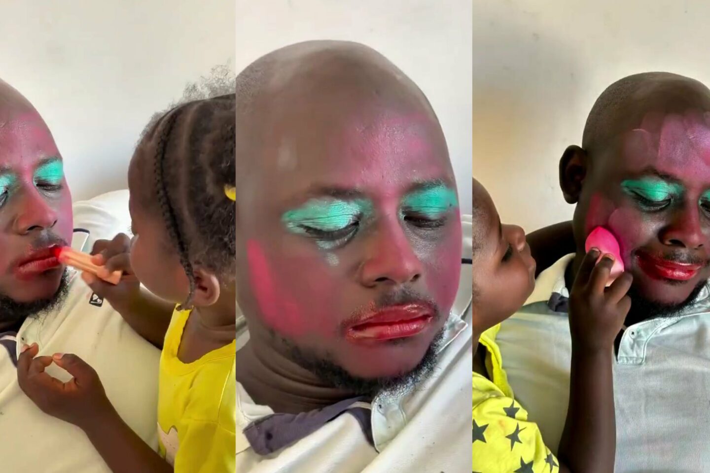 “Daughters make us go through a lot” — Man's hilarious makeover by daughter goes viral