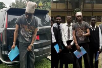 Fola turns head at UNILAG project defence as he arrives in casual outfit