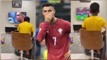 Young boy breaks down in tears after watching Ronaldo play for Portugal, possibly for the last time at FIFA World Cup