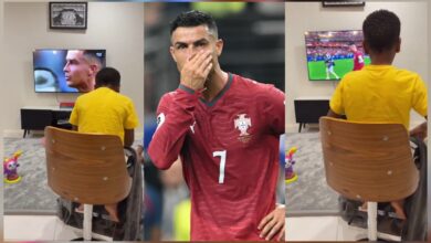 Young boy breaks down in tears after watching Ronaldo play for Portugal, possibly for the last time at FIFA World Cup