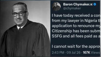 Nigerian-born UK lawyer Baron moves to resource his Nigerian citizenship