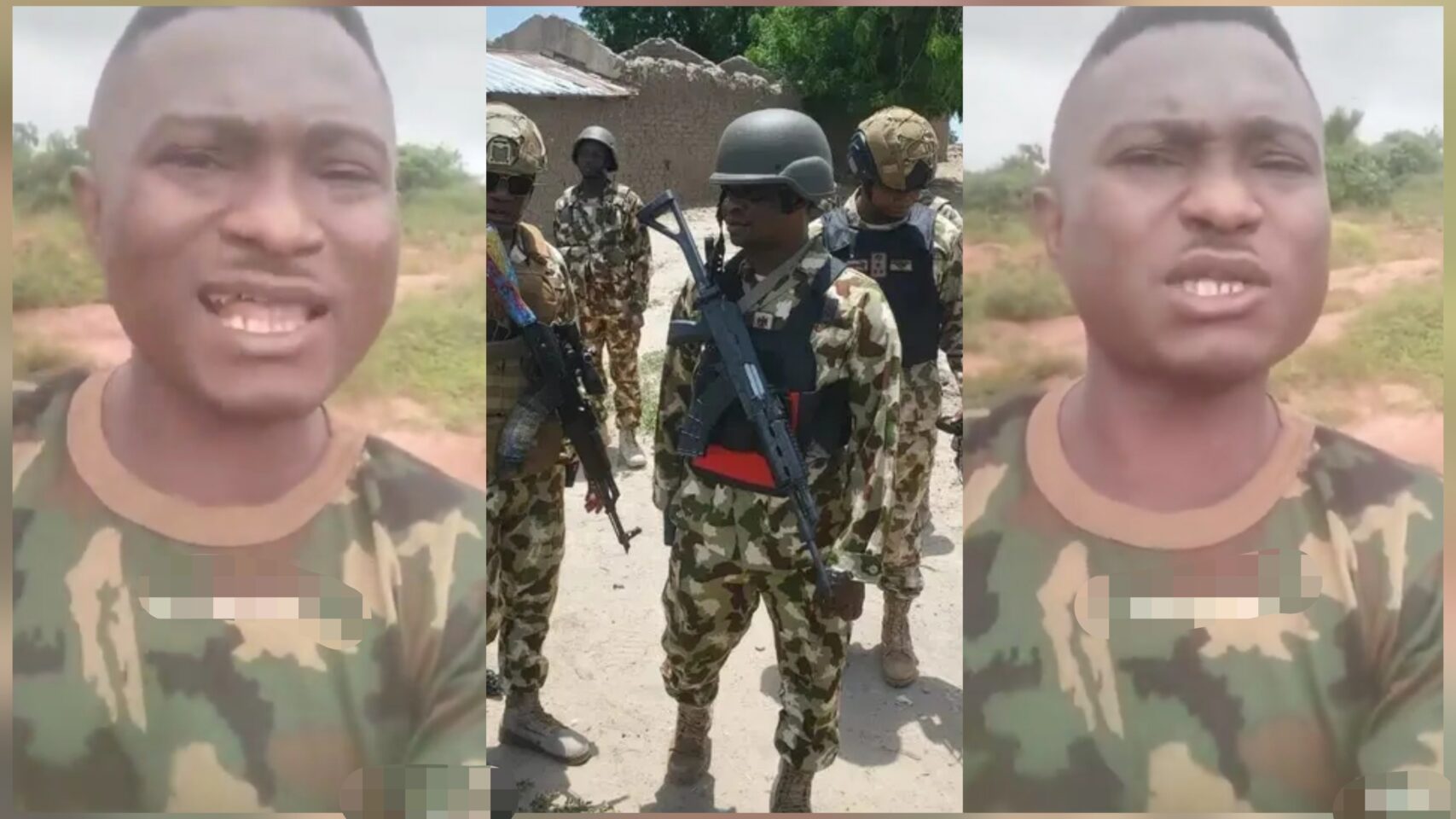 "Don't take anything from dead body" — Nigerian soldier reveals how soldiers can survive