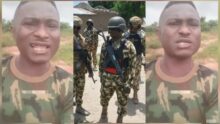 "Don't take anything from dead body" — Nigerian soldier reveals how soldiers can survive