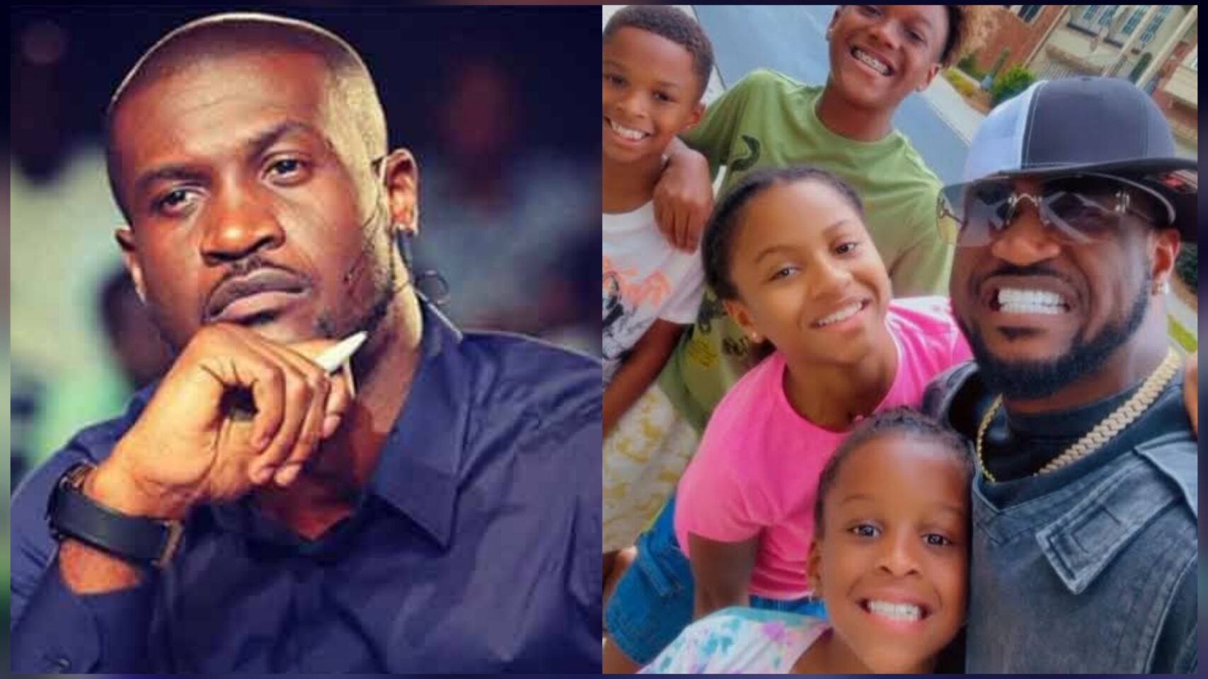"Cry Harder..." — Peter Okoye fires back at critics over children's inability to speak native language