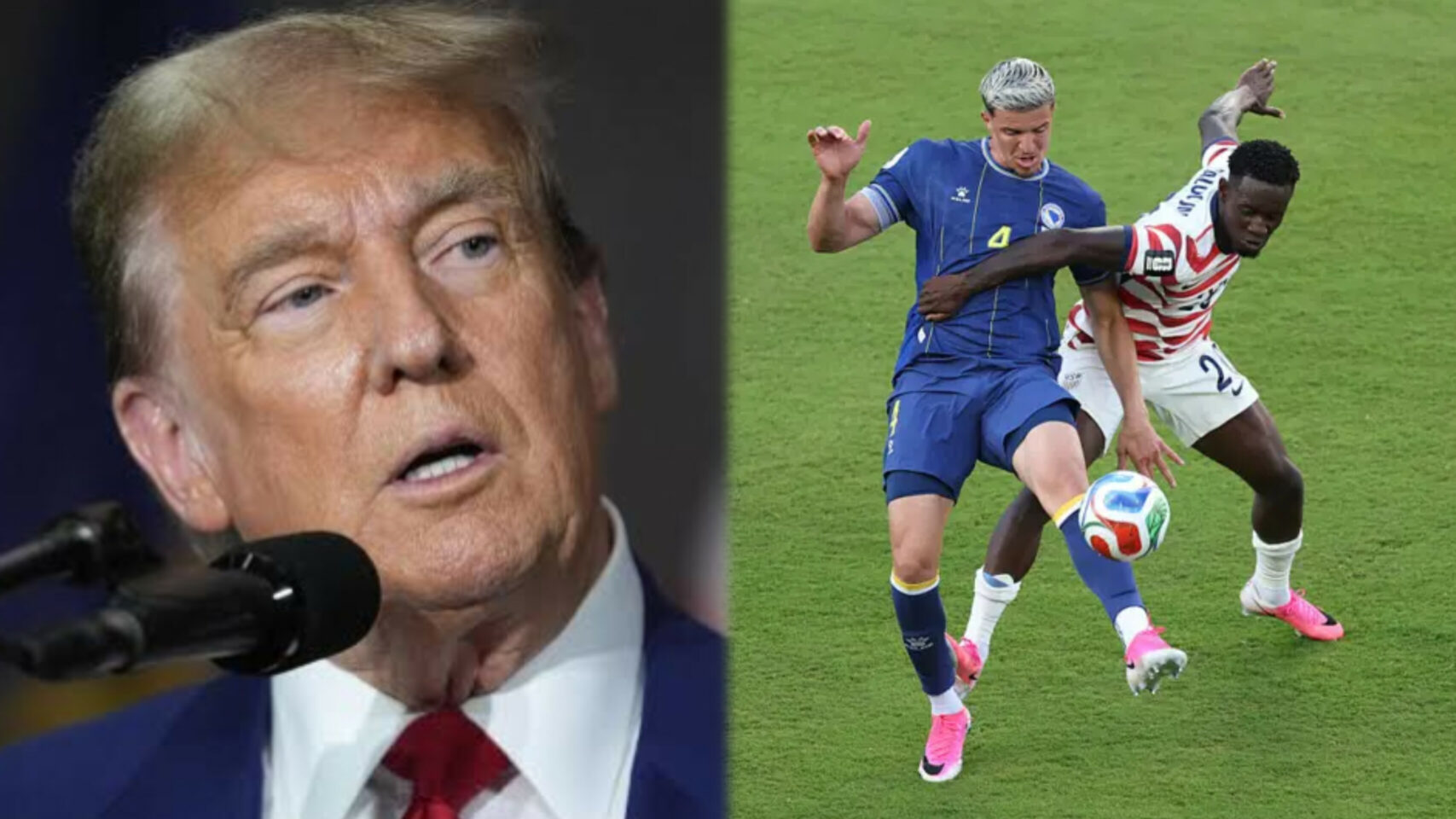 Donald Trump praises FIFA over suspension of Balogun ban before Belgium clash