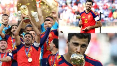 Rodri hails 'perfect script' after World Cup, Golden Ball triumph