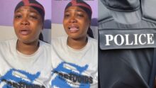 “They grabbed my neck, pepper-sprayed my sister” – Lady cries out, accuses Nigerian police officers of assault
