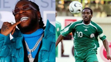 Burna Boy snubs Ronaldo and Messi, names Jay Jay Okocha as his greatest footballer of all time