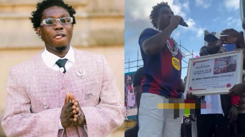 VIDEO: Zlatan shuts down MC over “City Boy Movement” remark at MAPOLY award presentation