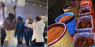 Drama as bride allegedly slaps mother-in-law during wedding reception over food, marriage reportedly end