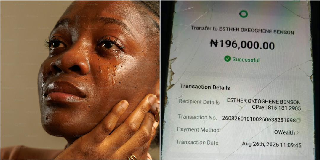 “I did not initiate any transaction” - Lady cries out after ₦196,000 vanishes from her OPay account