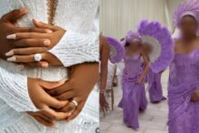 “The groom was a bus driver...” — Friends drag bride after travelling from Lagos to Calabar for wedding