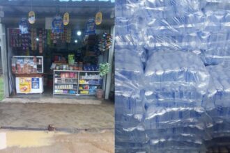 “I hope you know that the man you bought from is my husband?” — Woman confronts customer after he bought cheaper pure water