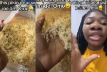 "Wetin I do this boy?" — Nigerian mother cries out after son pours water into bag of rice