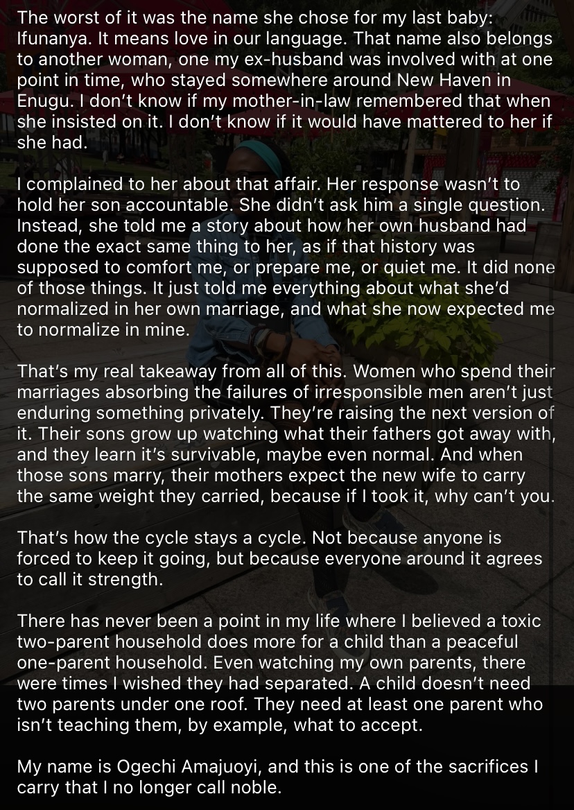 “I no longer call it noble” - Mother of 3 says marriage made her feel like a ‘baby-making machine'