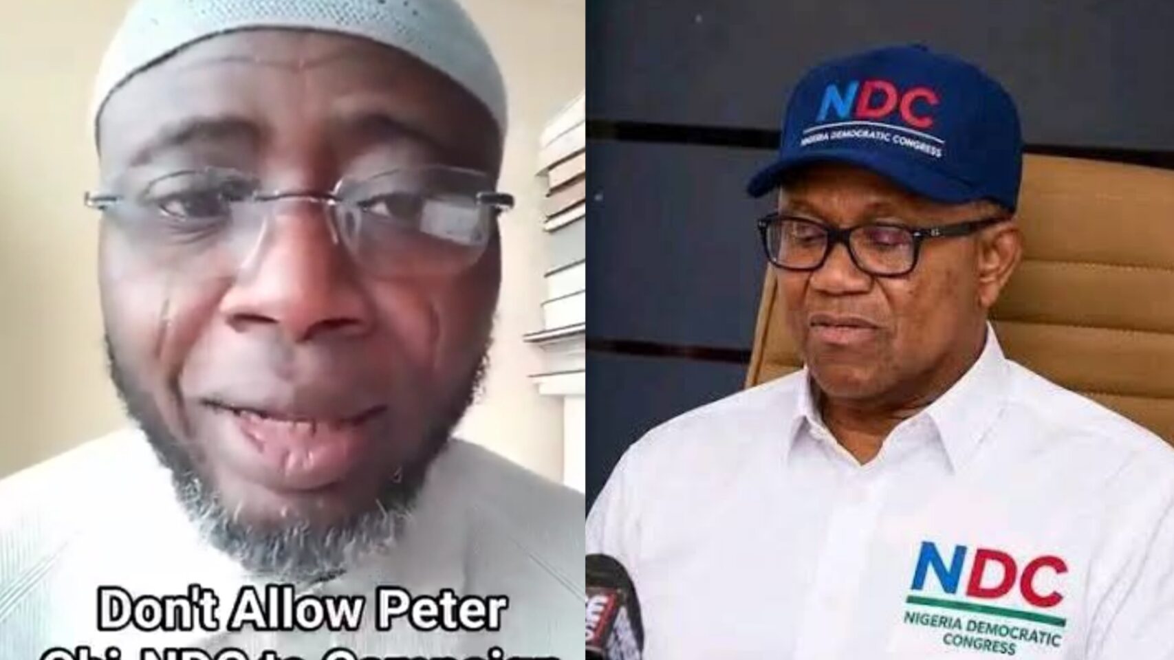 "Don't allow Peter Obi, NDC to campaign in any State, that's instruction coming from Abuja" — Man alleges