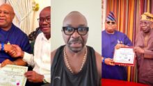"I come dey alone, dey look like zombie" — Isaac Fayose laments after Gov. Adeleke visits Tinubu, Wike