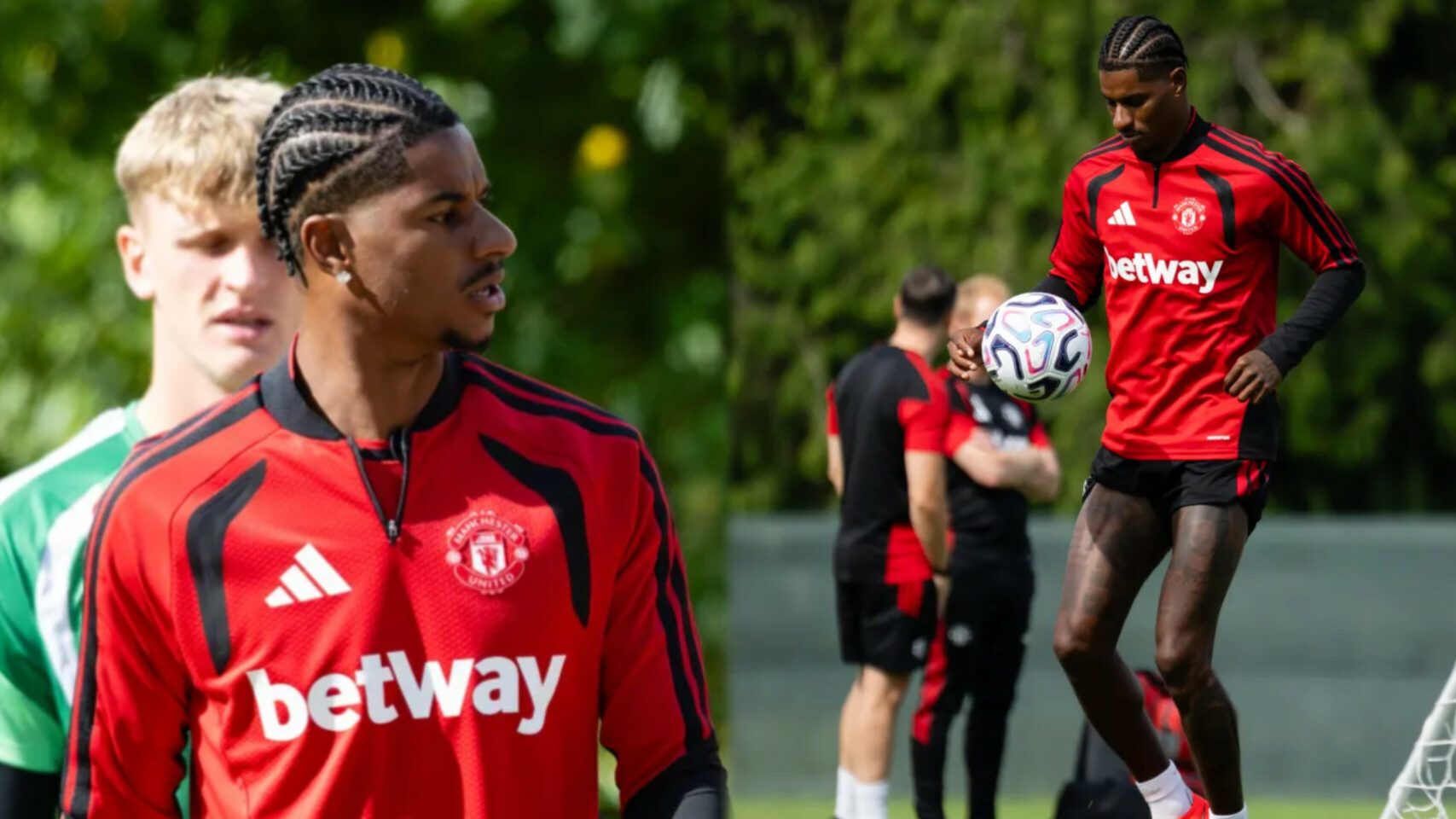 Rashford begins training with Man United ahead of new Premier League season