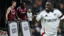 Calvin Bassey celebrates 100th Fulham appearance with special shirt