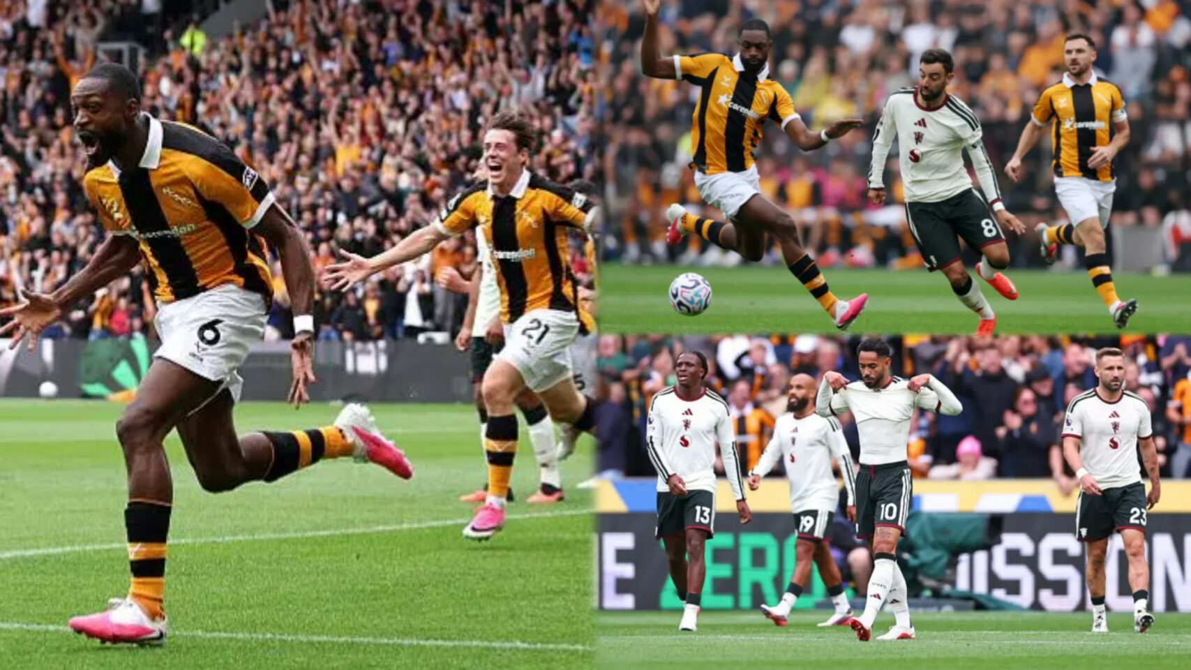 Ajayi scores historic goal as Hull stun Man United 2-0 on Premier League return