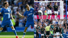 Brighton punish 10-man Villa in emphatic Premier League opener