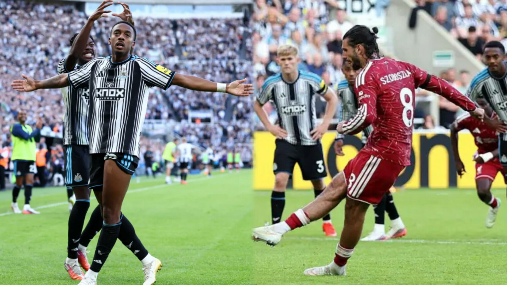Szoboszlai penalty denies Newcastle victory against Liverpool