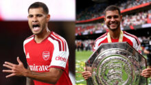 Guimaraes wants tattoos of Premier League, Champions League if Arsenal win both titles