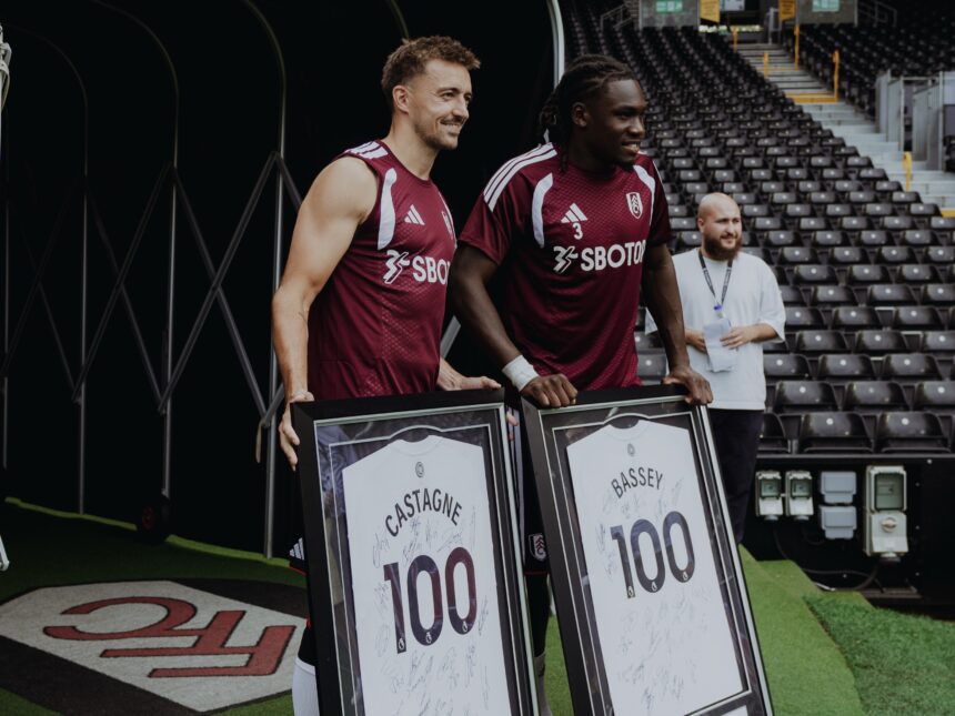 Calvin Bassey celebrates 100th Fulham appearance with special shirt