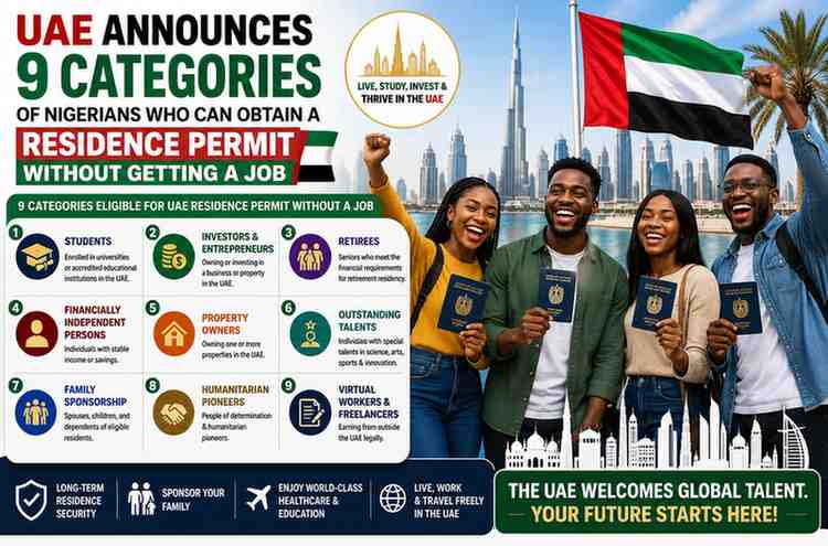 uae-announces-9-categories-of-nigerians-who-can-obtain-a-residence-permit-without-getting-a-job