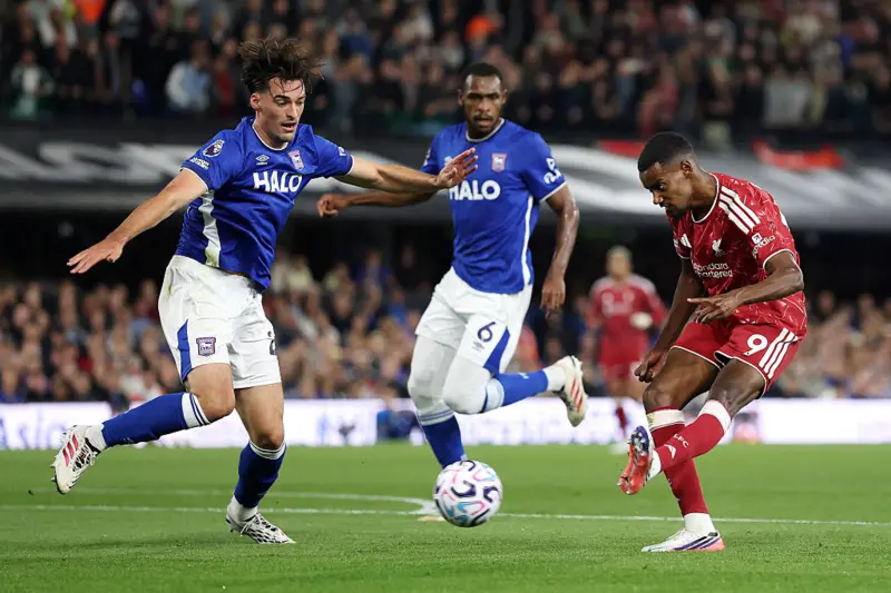 Isak double gives Iraola first Liverpool Premier League win