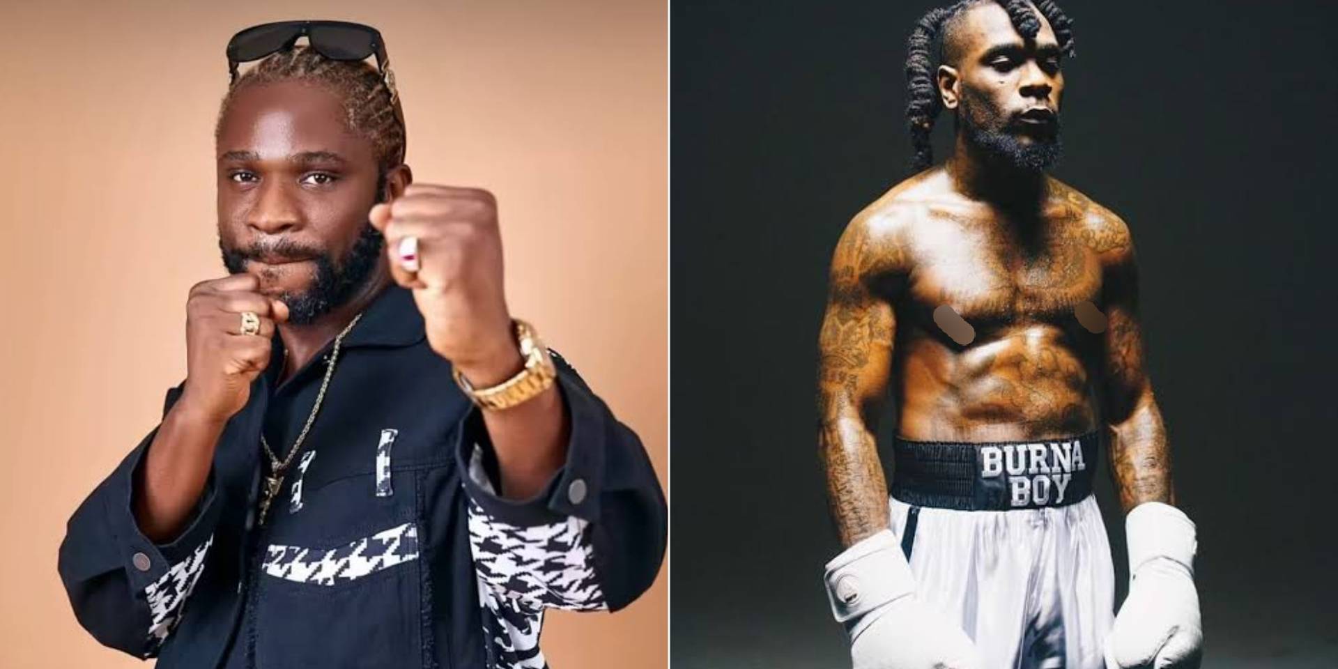 Speed Darlington Burna Boy boxing