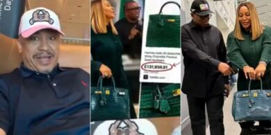 Daddy freeze Peter Obi wife bag