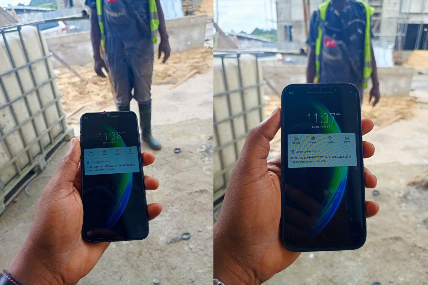 "It will work fine" — Worker refuses to regret buying ₦10,000 phone with no screen or battery