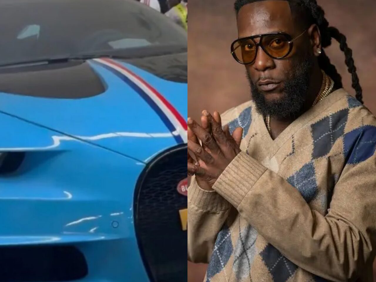 Burna Boy takes delivery of ₦9bn customised Bugatti Chiron from Dubai luxury firm