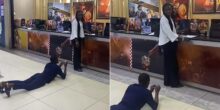 Man propose