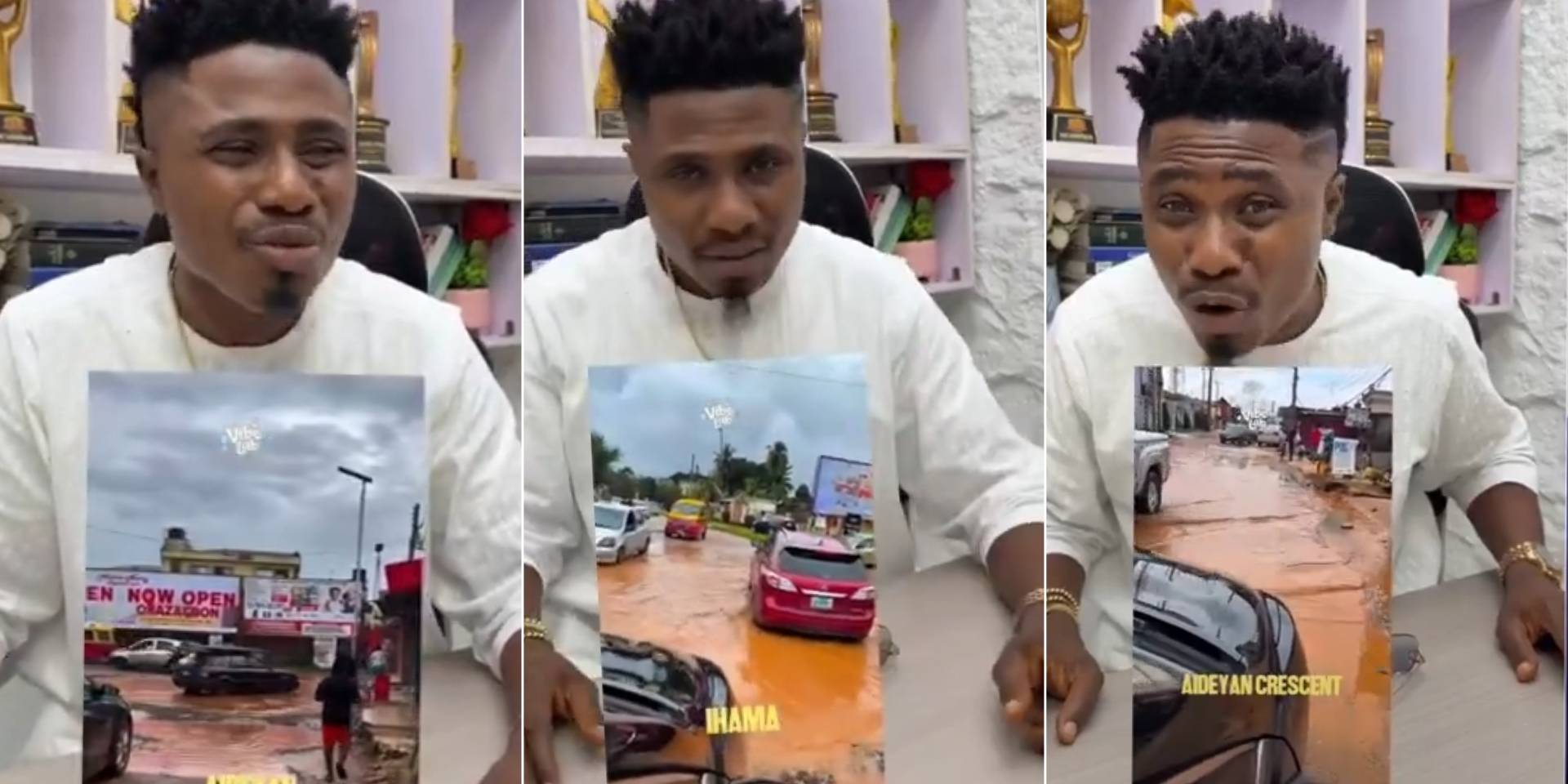 “Benin don spoil” — McEdopikin laments poor state of roads in Benin City