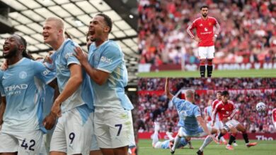 Haaland scores controversial winner as 10-man City beat Man United