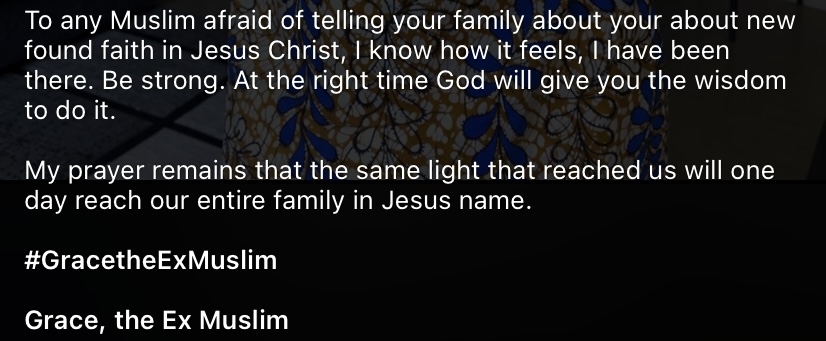 “I have disgraced you” - Ex-Muslim lady recalls mother’s reaction after she became Christian