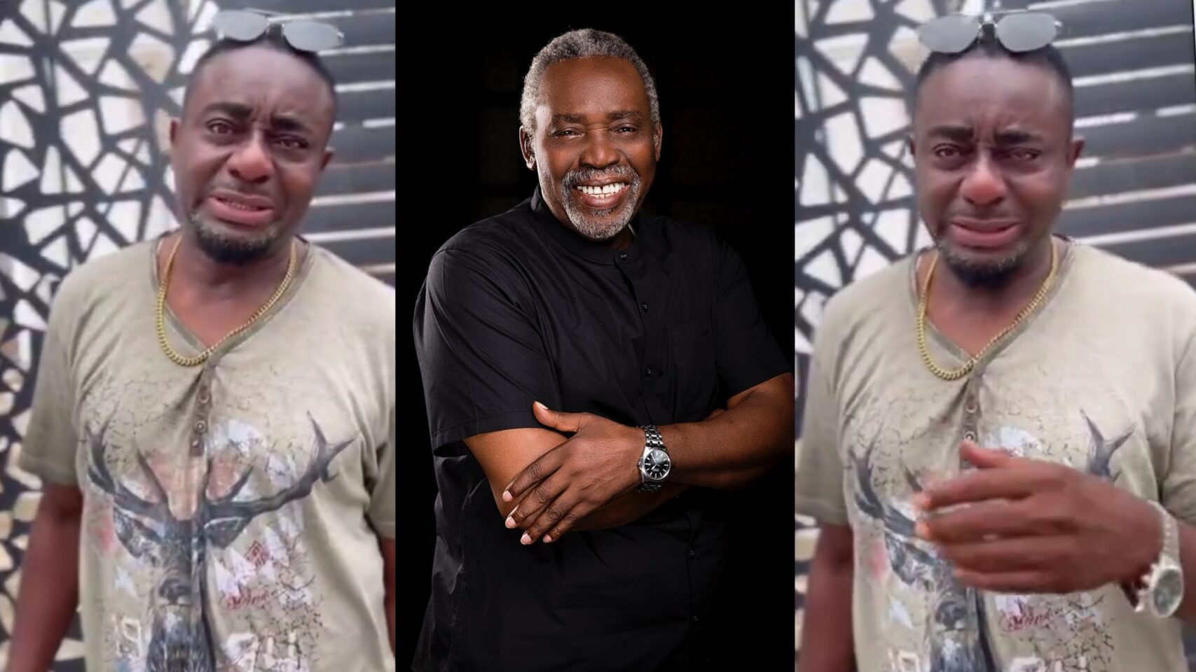 "I've not seen him till he died" — Emeka break down in tears over Olu Jacobs death