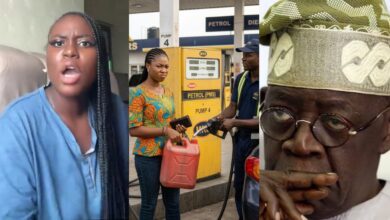 “I bought 4 litres of petrol for ₦7,000, Tinubu must go” — Lady cries out