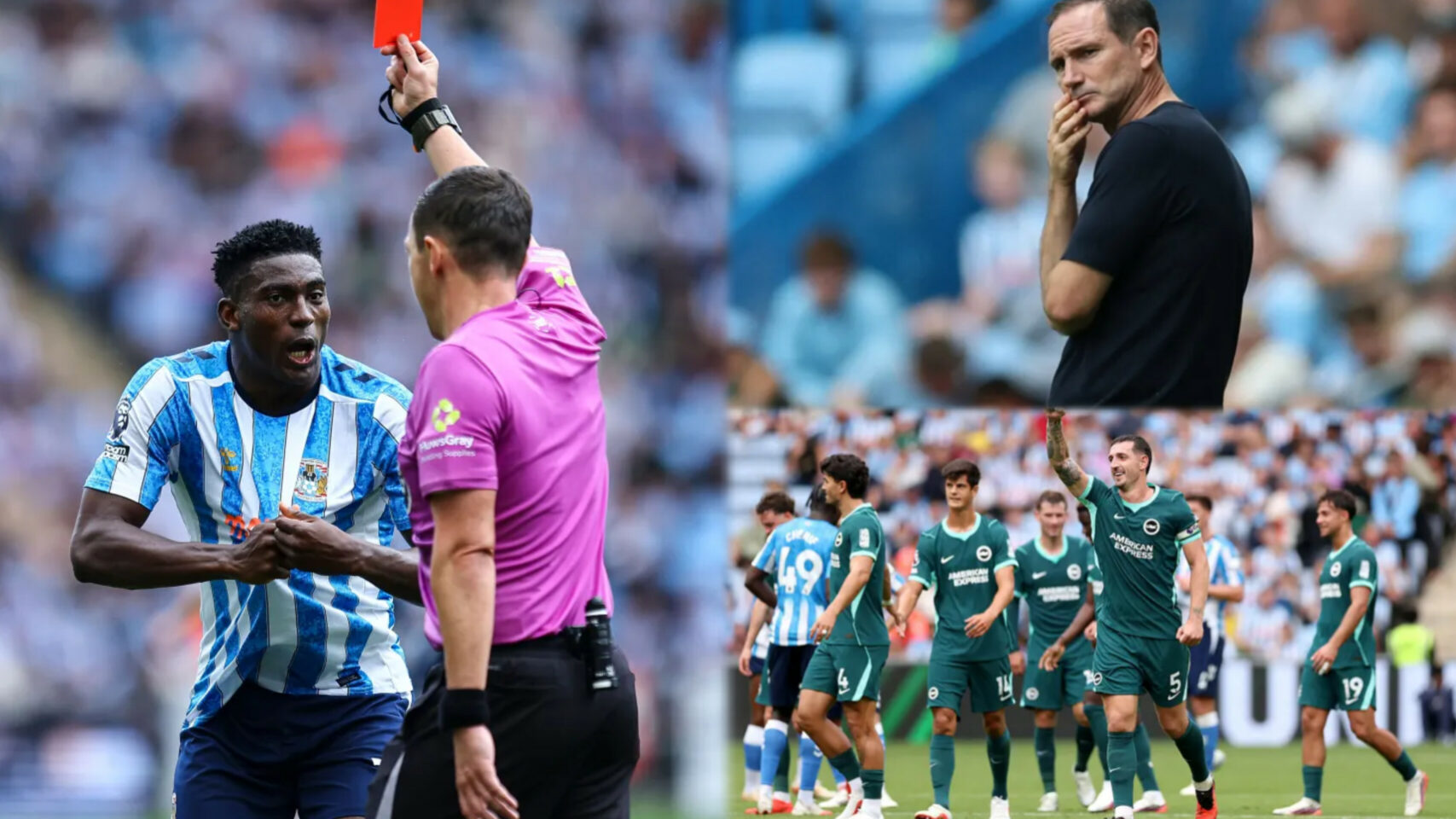 Awoniyi red card pile misery on Coventry as Brighton hit five