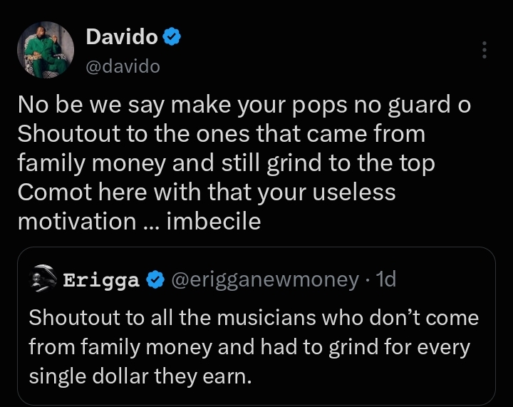 eriggas-family-money-post-sparks-debate-as-davido-fires-back