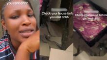 “How stingy can you be?” – Lady blasts landlord after building over soakaway collapses, destroys tenants’ belongings